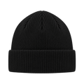 Ribbed Beanie — Black